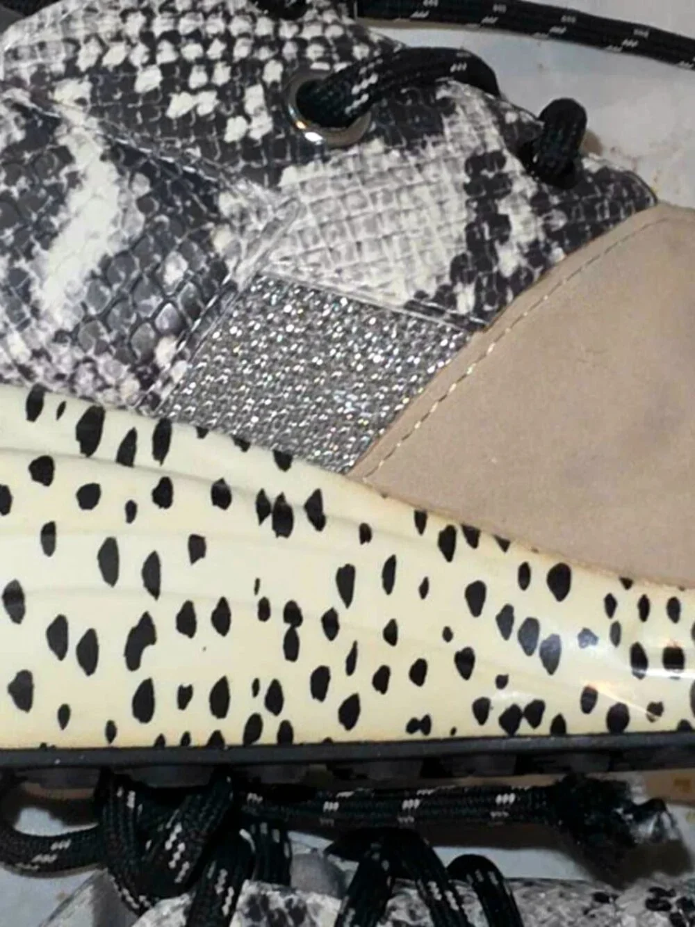 Steve Madden Cliff Sneakers Womens 9M Snakeskin Colorway Chunky Platform Shoes